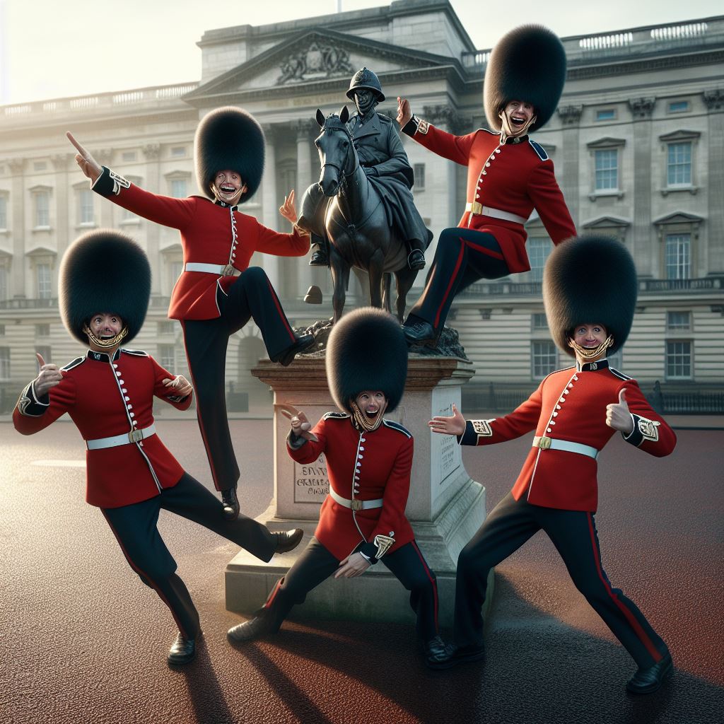 Knotsgekke Engelse wachters